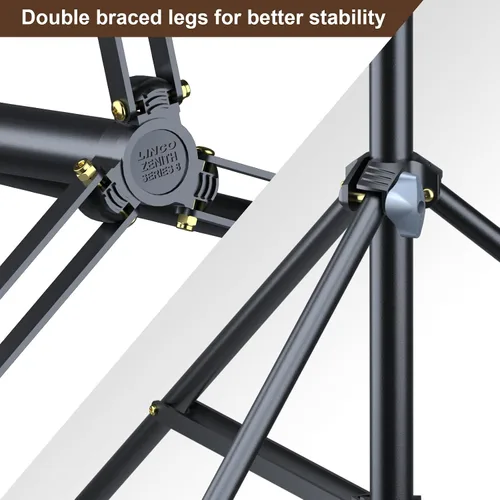 Vista 7 de LINCO Lincostore Zenith - Juego de 2 soportes de luz para estudio fotográfico de 9,6 pies (113.4 in) para HTC Vive VR, video, retrato y fotografía