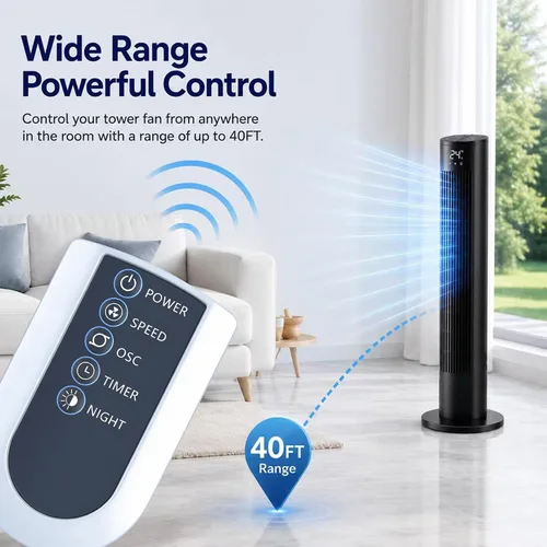 Vista 5 de ZWP Control remoto de repuesto compatible con ventilador de torre oscilante Lasko 2033666D 2033666C T42050 T36205 T42552 T42951 T42952 T42954 T42964