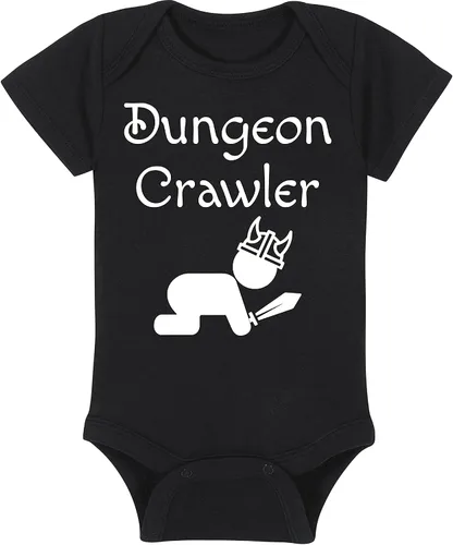 Vista 4 de Dungeon Crawler with Baby - Mameluco de bebé para juegos - Sombrero - Manta - Combinaciones de paquete de babero
