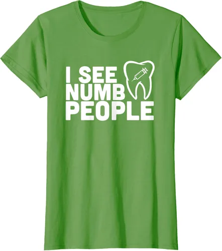 Vista 54 de I see Numb People - Camiseta de regalo para dentista dental, Negro, S