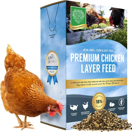 Vista 8 de Small Pet Select Alimento en capa de pollo, sin OMG, sin maíz, sin soja, 18% de proteína, 10 libras
