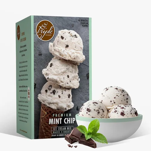 Vista 14 de Triple Scoop - Mezcla de helado prémium para hacer helados. Simple, fácil, delicioso. De mezcla gourmet a máquina en 5 minutos, hace 2 cuartos