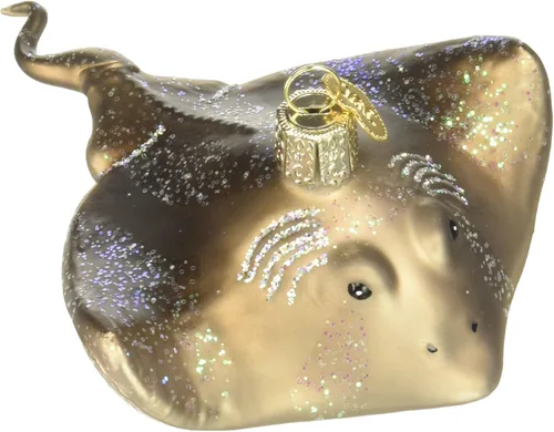 Vista 10 de Old World Christmas - Adorno de vidrio soplado de manatí para árbol de Navidad, decoración festiva artesanal, colección marina