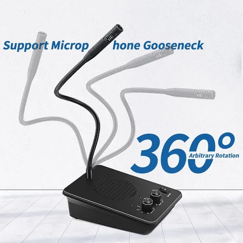 Vista 4 de Daytech Intercomunicador de ventana Conectar micrófono inalámbrico