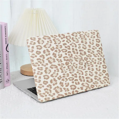 Vista 37 de Funda compatible con MacBook Air de 13 pulgadas (versión 2010-2017). Modelos: A1466 / A1369, funda rígida de piel crema texturizada a cuadros, sin