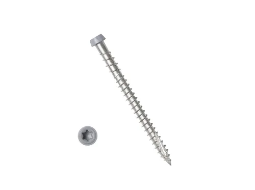 Vista 11 de Tornillos de acero inoxidable #10 x 2-1/2, tornillos autorroscantes para madera y tornillos para cubiertas compuestas con Torx T20 Star Drive, punta