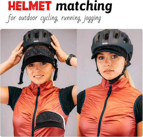 Vista 4 de USHAKECAMP Sombrero de visera transpirable para correr con visera suave para correr, diseño ligero para mujer