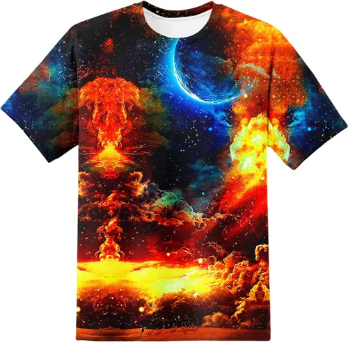 Vista 16 de Camiseta de manga corta con estampado 3D para niños y niñas de 6 a 16 años Bcm45-blanco