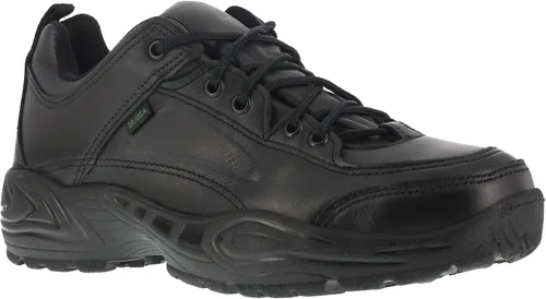 Vista 2 de Reebok Zapatos de trabajo de cuero negro para hombre Postal Express Goretex Oxfords