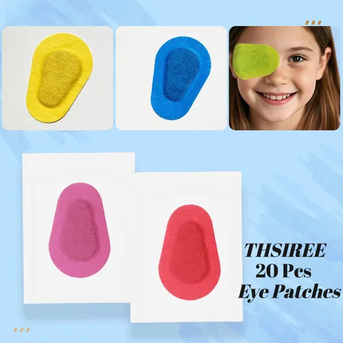 Vista 7 de Paquete de 20 parches adhesivos para los ojos para niños - Parche médico transpirable para los ojos para tratamiento de ambliopía (ojo perezoso)