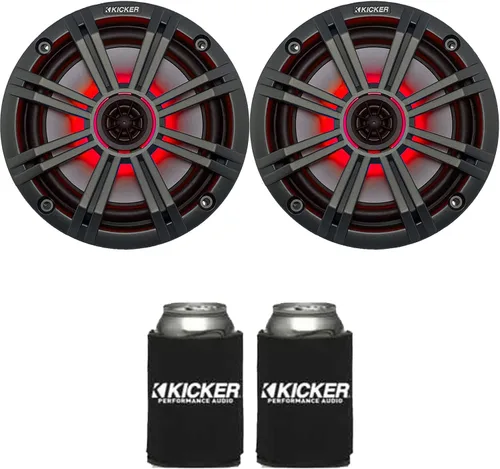 Vista 7 de KICKER Altavoces coaxiales marinos de 6.5" de 4 ohmios de reemplazo OEM en negro