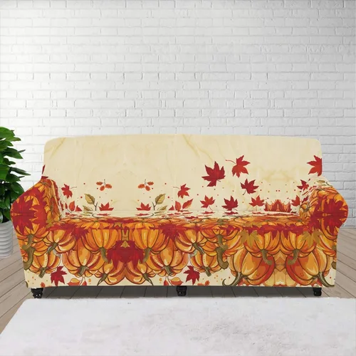 Vista 9 de Horeset Funda elástica para silla con diseño de flores hippie otoñales, funda para sofá, lavable, protección de muebles con espuma antideslizante