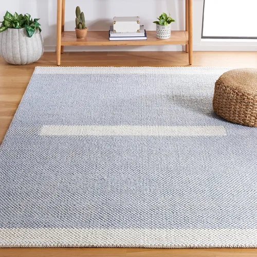 Vista 14 de SAFAVIEH Natura Collection - Alfombra de pasillo, 2 pies 3 pulgadas x 8 pies, negro y marfil, tejido plano hecho a mano de lana moderna a rayas