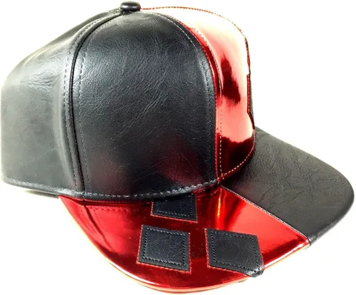 Vista 3 de DC Comics Harley Quinn Piel Sintética Suit Up Snapback Sombrero