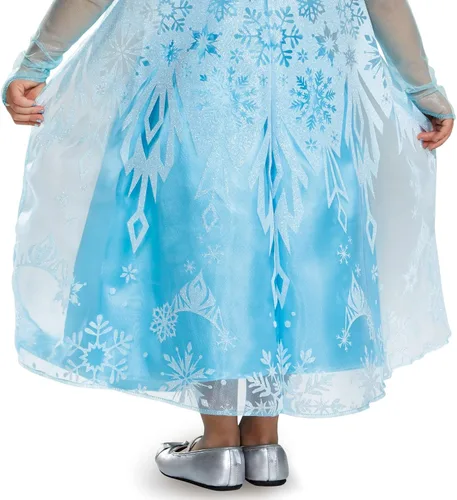 Vista 5 de Disfraz de Elsa clásico para niñas pequeñas de Disguise, Un solo
