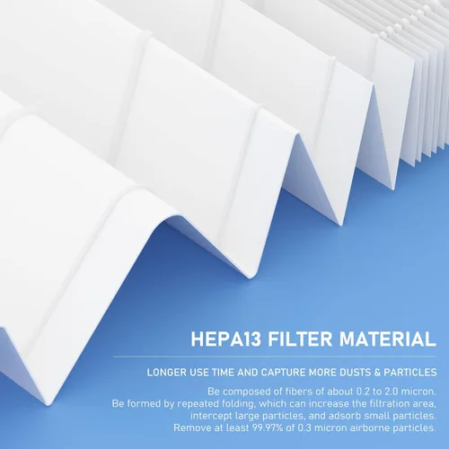 Vista 3 de Filtro de repuesto serie 200/300 compatible con Blueair serie 200/300, para modelos 200, 201, 203, 205, 210, 215, 250, 270, 280i, 303, True HEPA