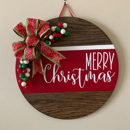 Vista 7 de Plantillas de Navidad para pintar sobre madera de 12" Plantilla de Feliz Navidad Plantillas de vacaciones Plantillas de dibujo para colgar