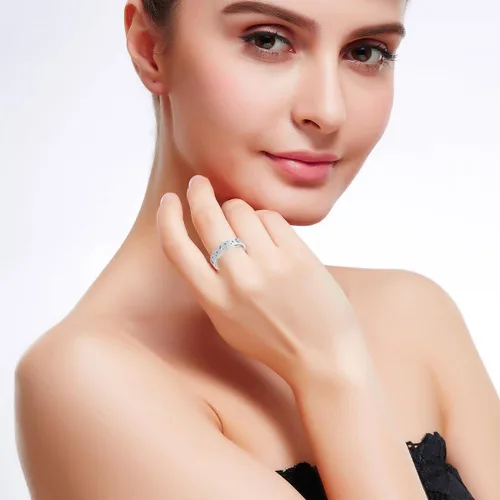 Vista 3 de OreilleStar Anillo de ansiedad para mujeres: Juguetes para adultos, anillos giratorios con luna y estrella, anillos para la ansiedad para mujeres