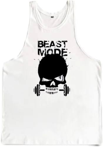 Vista 5 de Camiseta sin mangas para hombre, para gimnasio, fisicoculturismo, camiseta de entrenamiento con corte muscular, chaleco sin mangas