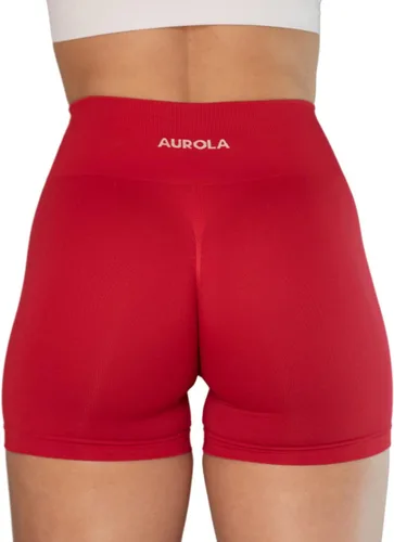 Vista 2 de AUROLA Dream Collection - Pantalones cortos de entrenamiento para mujer, cintura alta, pantalones cortos atléticos sin costuras
