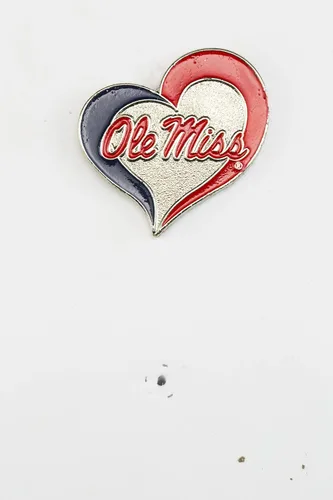 Vista 23 de aminco NCAA - Pin de corazón de remolino unisex