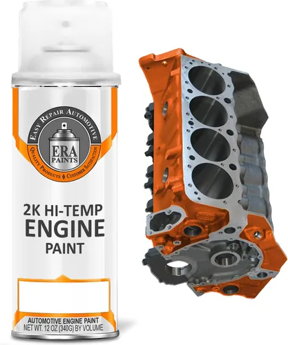 Vista 10 de ERA Paints Pintura negra para motor con tecnología de catalizador Omni-Curing, acabado brillante en aerosol 2K con resistencia a altas temperaturas