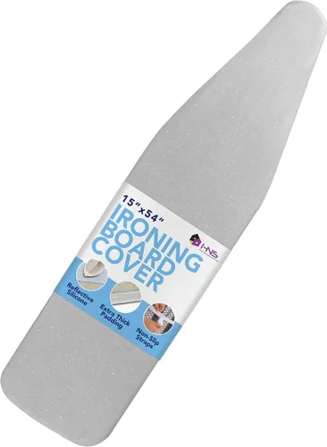 Vista 10 de HOLDN' STORAGE Funda para Tabla de Planchar - Recubierta de Silicona, Resistente a Quemaduras, Acolchado de 15 x 54 Pulgadas con Correas de Gancho