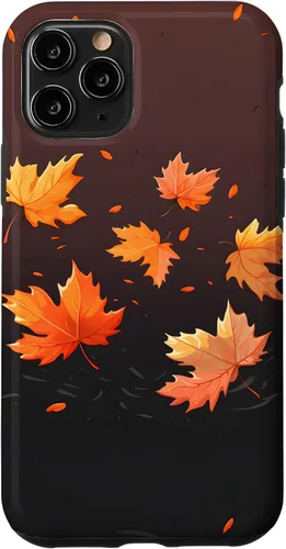 Vista 29 de Autumn Maple Leaves Swirling in The Wind Case for iPhone 17