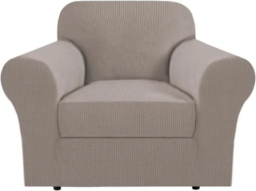 Vista 19 de H.VERSAILTEX - 2 fundas protectoras de licra suave Jacquard para respaldo de silla, lavable a máquina