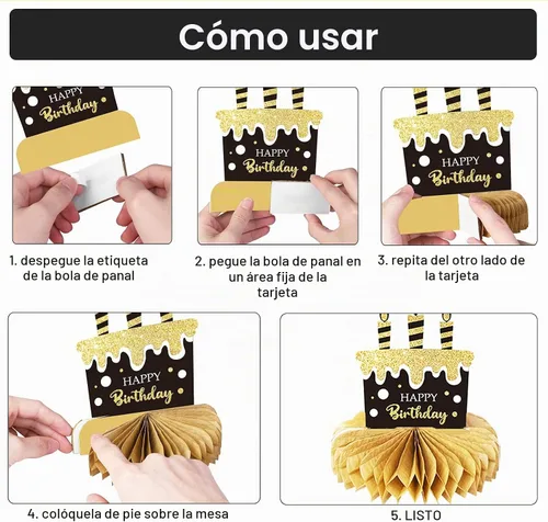 Vista 4 de 9 piezas de decoración de cumpleaños número 30 para centros de mesa de cumpleaños 30 para decoración de mesas, decoraciones de alegría a 30 años