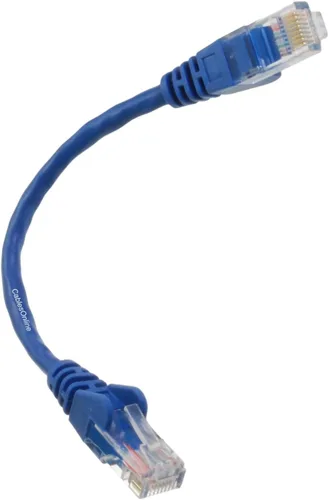 Vista 3 de CablesOnline U-000BL-10 - Cable de conexión Ethernet RJ45 de 6 pulgadas CAT5e UTP de 8 hilos, color azul