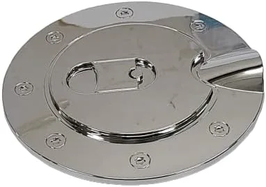 Vista 2 de Tapa de puerta de tanque de combustible cromada para combustible de gasolina para Dodge Ram 2009-2018