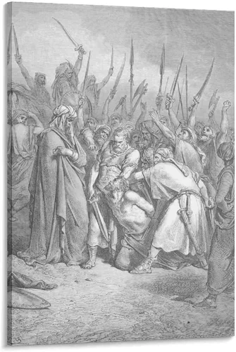 Vista 24 de 20 obras maestras por Gustave Dore - Póster artístico de Adán y Eva expulsados del Edén y arte de pared, póster moderno para decoración