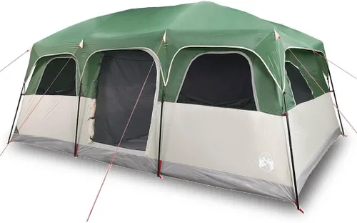 Vista 2 de Family Tent Cabin 10-Person Green Waterproof,Sporting Goods,Outdoor Recreation,Camping & Hiking,Tents,94539