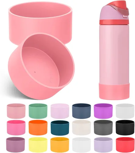 Vista 11 de Mity rain Bota de silicona 2PCS para botella de agua Owala FreeSip Malvavisco tímido