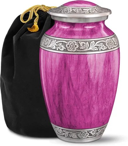 Vista 14 de Urna Negra de Acuarela para Cenizas de Adulto Masculino – Grandes Urnas de Cremación para Cenizas Humanas – Urna Funeraria Conmemorativa