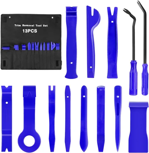 Vista 11 de GOOACC Kit de 5 piezas de herramientas de extracción de molduras de nylon para automóviles, kit de herramientas de extracción sin rayar para panel