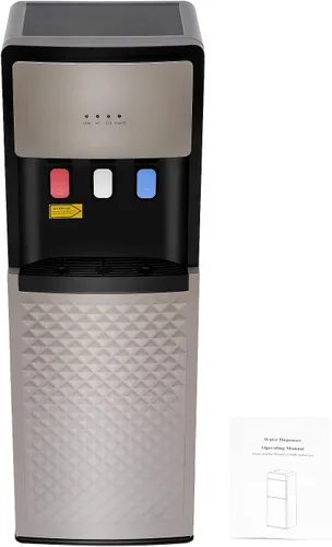 Vista 9 de Dispensador de enfriador de agua de carga inferior, enfriador de agua de carga inferior autolimpiante, 3 ajustes de temperatura, agua fría