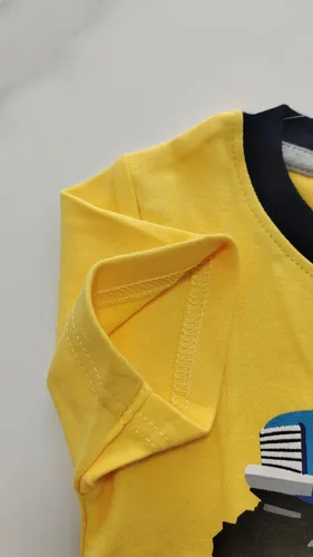 Vista 4 de Camisetas de verano para niños pequeños, camisetas de manga corta