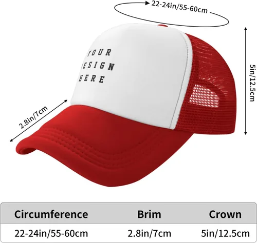 Vista 6 de Sombrero personalizado diseña tu propio logotipo Gorra de béisbol personalizada Sombreros personalizados para hombres y mujeres