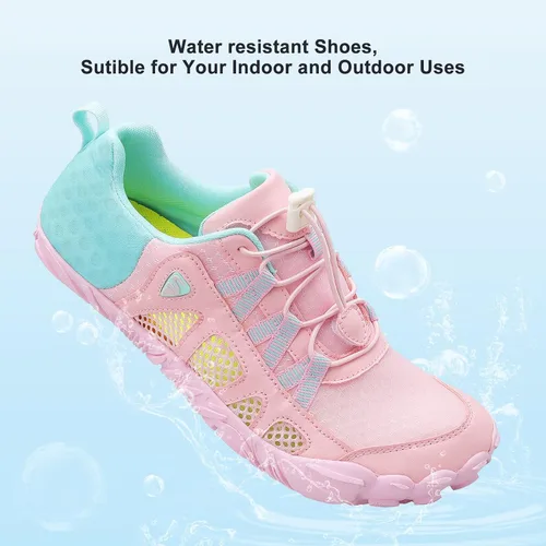 Vista 5 de SKASO Zapatos de agua para hombres y mujeres, zapatos descalzos de secado rápido, zapatos acuáticos ligeros con agujeros de ventilación