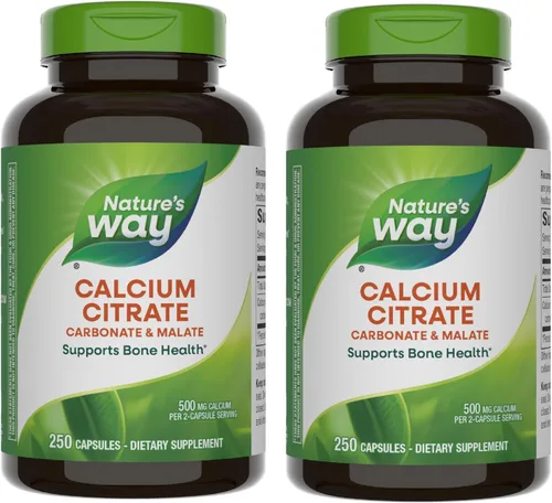 Vista 8 de Nature's Way - Citrato de calcio, carbonato y malato, apoya la salud ósea*, 100 cápsulas (el embalaje puede variar)