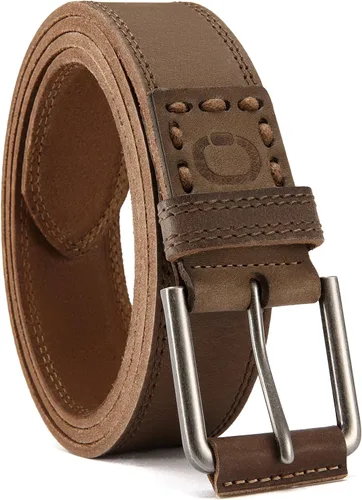 Vista 9 de CHAOREN Cinturón de cuero de grano completo para hombre, cinturones de trabajo para hombres, resistentes, uso diario para pantalones de mezclilla