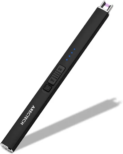 Vista 10 de ARECTECH - Encendedor eléctrico para velas con cable tipo C, regalo de cumpleaños para hombre, mujer, esposa, encendedores recargables de arco