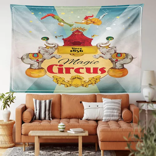 Vista 39 de Ambesonne Tapiz bohemio, diseño floral de bruja, luna y mariposa con adornos de mandala, decoración de tela para colgar en la pared para dormitorio