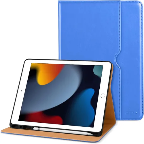 Vista 40 de DTTO Funda para iPad de 9ª/8ª/7ª Generación de 10.2 Pulgadas 2021/2020/2019, Funda de Soporte Folio Empresarial de Cuero Premium con Soporte