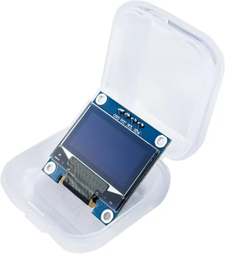 Vista 8 de Hosyond 5 Piezas 0.96 Pulgadas OLED I2C IIC Módulo de Pantalla 12864 128x64 Píxeles SSD1306 Mini Pantalla OLED Autoluminiscente Compatible con Azul