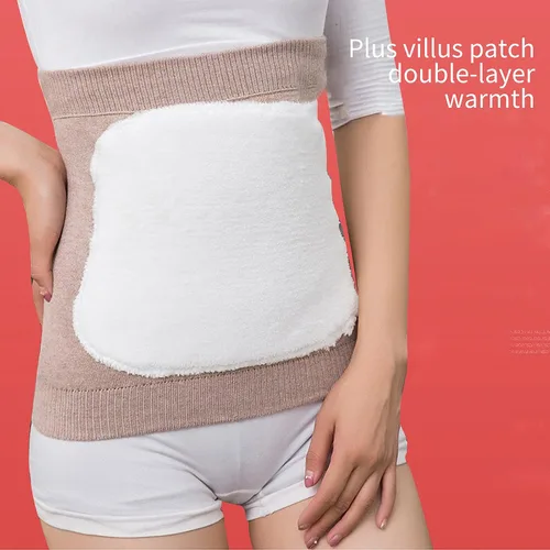 Vista 3 de Calentador de cintura de cachemira unisex para espesar la espalda soporte lumbar Abdomen Protector de riñón