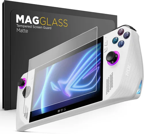 Vista 10 de magglass Protector de pantalla con bloqueo de luz azul para ASUS ROG Ally, protector de pantalla de vidrio templado de cobertura completa
