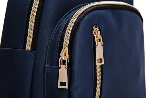 Vista 6 de Mochila chica para mujer, de nailon, impermeable, para la universidad, de moda, para uso diario